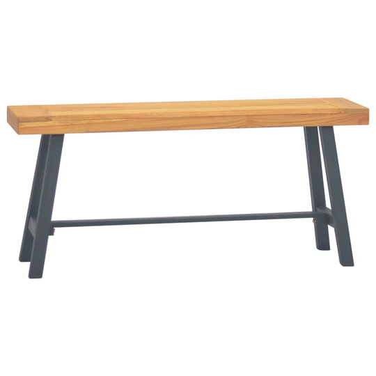 vidaXL Penkki 110 cm täysi tiikki