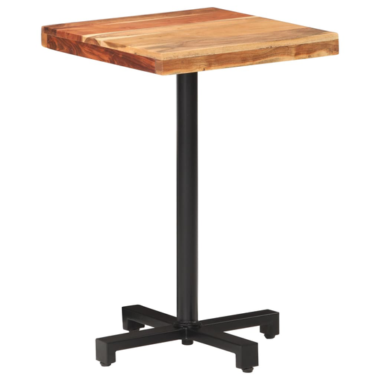 vidaXL Bistropöytä neliö 50x50x75 cm täysi akaasiapuu
