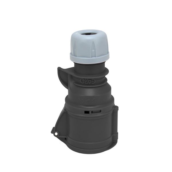 Garo S 432-7 Q Jatkopistorasiat IP44, 5-napainen, 32A, Quick Musta, 7 h