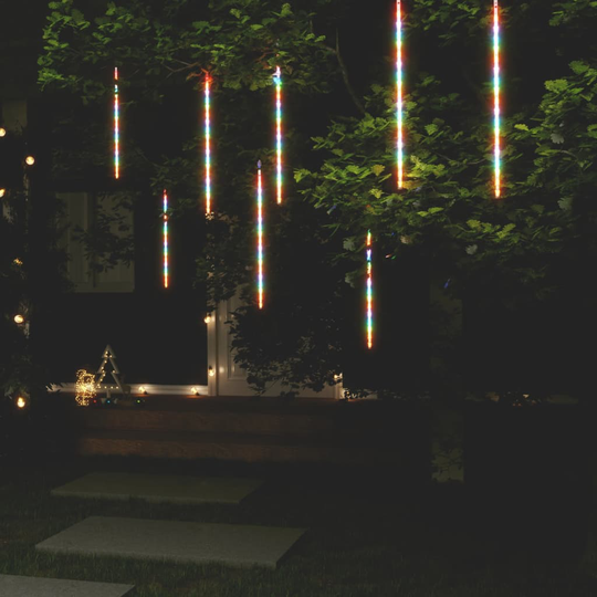 vidaXL Meteorivalot 8 kpl 50 cm 288 x LED värikäs sisä/ulko
