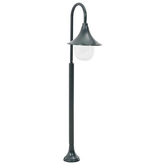 vidaXL Pylväsvalaisin ulkotiloihin E27 120 cm alumiini tummanvihreä