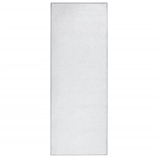 vidaXL Pehmeänukkainen matto liukumaton 67x180 cm vaaleanharmaa