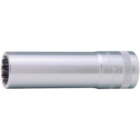Bahco A7402DZ-11/16 12-kulmainen hylsy 3/8", pitkä malli, tuumakoko 11/16"
