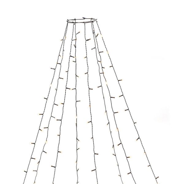 Konstsmide 6394-820 Joulukuusen valosarja 8 valonauhaa, LED, 240 cm