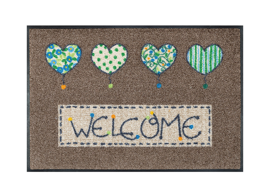 Kynnysmatto Welcome Hearts 50x75 cm