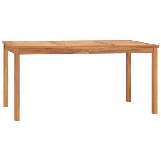 vidaXL Puutarhan ruokapöytä 160x80x77 cm täysi tiikki