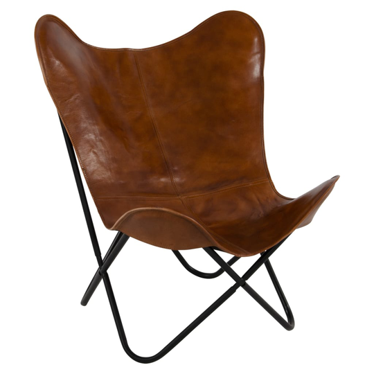 Lesli Living Perhostuoli Buffalo 75x75x87 cm ruskea