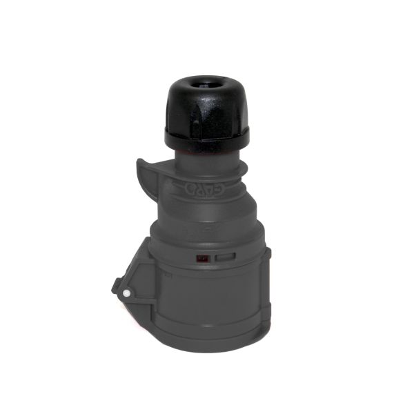 Garo S 432-5 S Jatkopistorasiat IP44, 5-napainen, 32A, lukituslaite 600-690 V, musta, 5 h