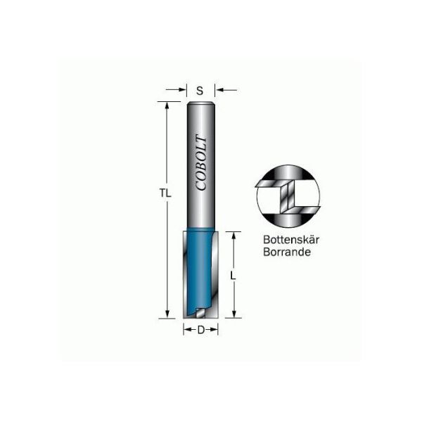 Cobolt 103-005S Urajyrsin D=5, L=17, TL=65, S=6