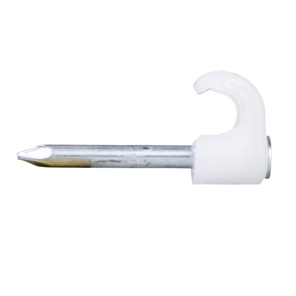 Schneider Electric TC 2011017 Naulakiinnike pyöreälle kaapelille, 3-5 mm, 100 kpl 20 mm pitkä, valkoinen