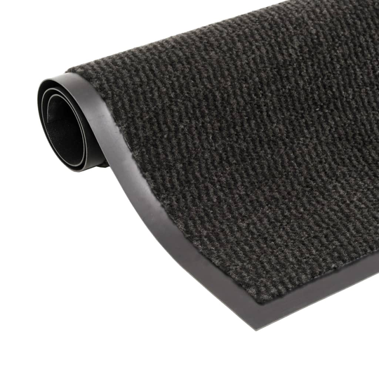 vidaXL Kuramatto suorakulmainen nukkapinta 40x60 cm musta