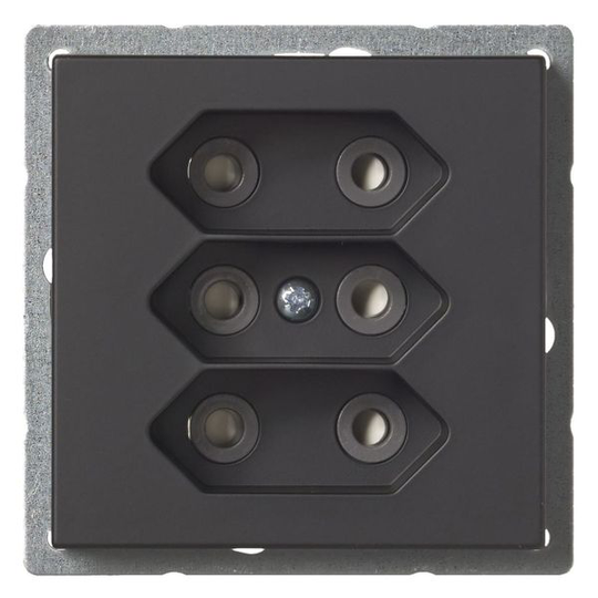 ABB Impressivo 303UC-885 Pistorasia 3-osainen, mattamusta