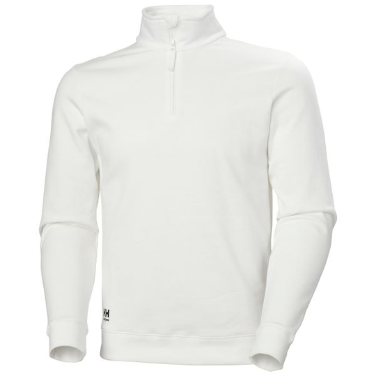 Helly Hansen Workwear Manchester Collegepaita valkoinen, lyhyt vetoketju XS