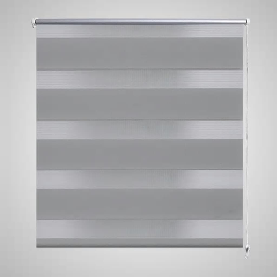 vidaXL Zebra rullakaihdin 140 x 175 cm harmaa