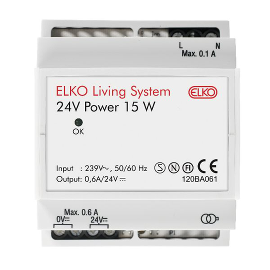 Elko Living System Suojamuuntaja 24V, 75W