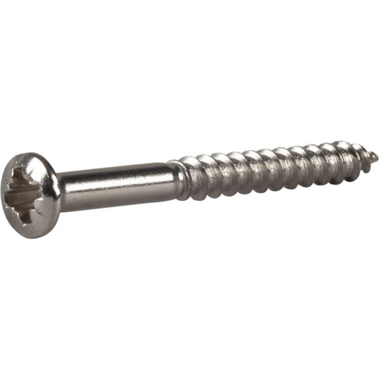 ESSVE 525234 Puuruuvi TKFX, messinki, nikkelöity 4 x 40 mm, 6 kpl
