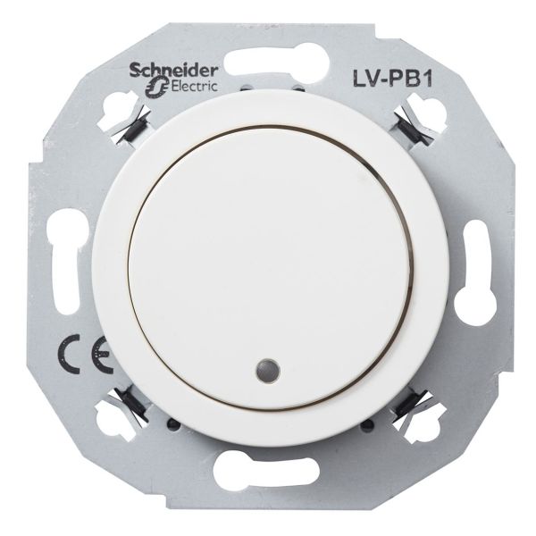 Schneider Electric WDE011070 Pienjännitepainike valkoinen 1-napainen