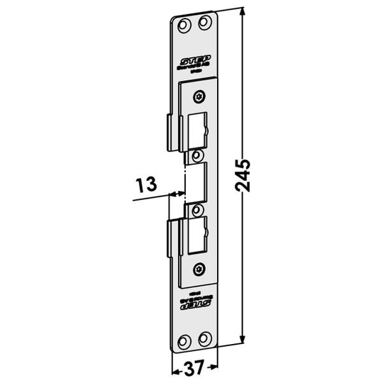 STEP ST4034 Tolppa Sapa-profiilijärjestelmille 13 mm, Sapa 2050