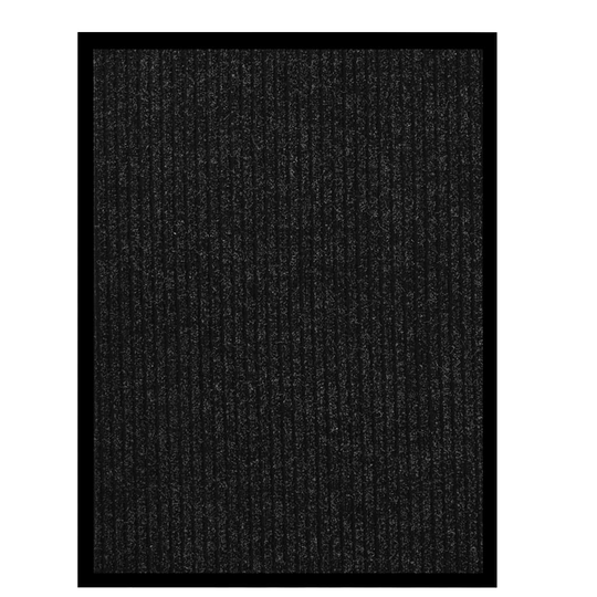vidaXL Ovimatto raidallinen antrasiitti 60x80 cm