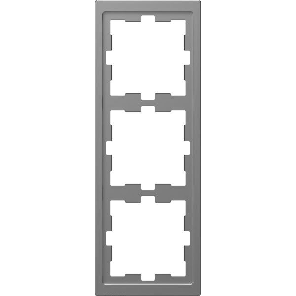 Schneider Electric MTN4030-6536 Yhdistelmäkehys 3 lokero, t-muovi Hopea