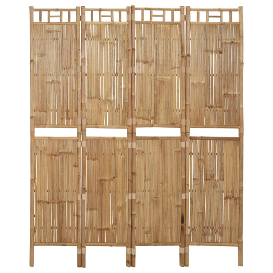 vidaXL 4-paneelinen tilanjakaja bambu 160x180 cm