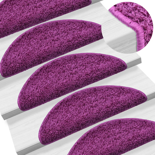 vidaXL Porrasmatot 5 kpl 65x25 cm violetti