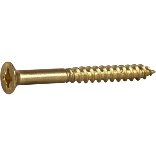 ESSVE 525024 Puuruuvi TFX, messinki 4 x 25 mm, 8 kpl