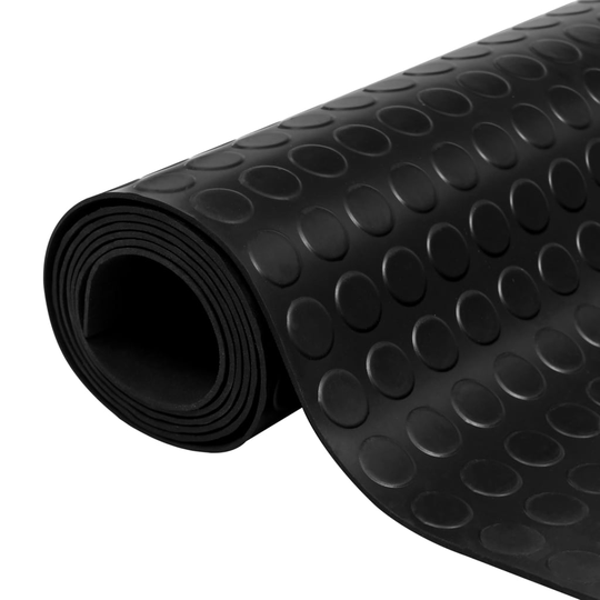 vidaXL Luistamaton kumimatto 2 x 1 m Pilkullinen