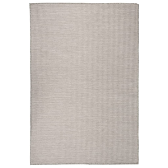 vidaXL Ulkomatto Flatweave 120x170 cm harmaanruskea