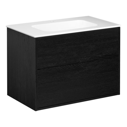 Gustavsberg Artic Alalaatikosto musta, 80 cm, pesualtaalla