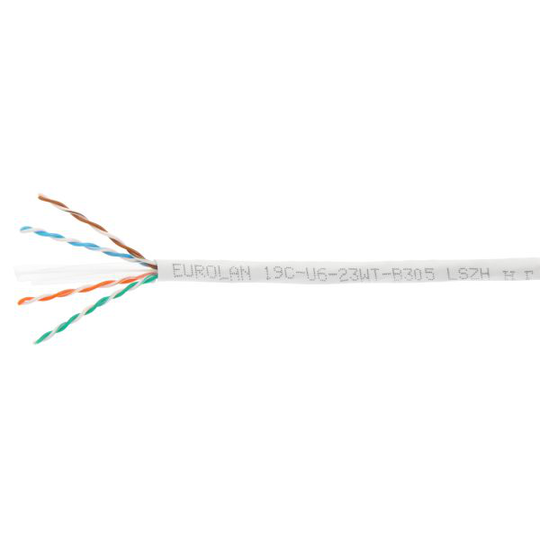 Eurolan 19D-U6-23WT-0 Datakaapeli Ø0,55 mm, 1m
