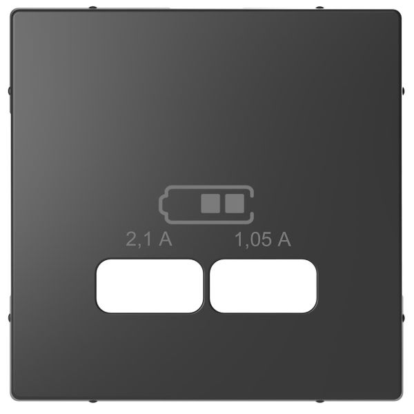 Schneider Electric MTN4367-6034 Keskiölevy 2xUSB Antrasiitti