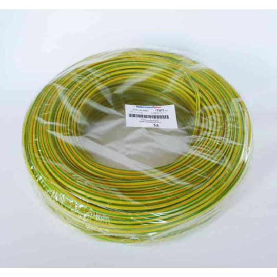 Hellermann Tyton 0165-10129 Eristysletku Ø 15 mm x 50 m, keltainen/vihreä