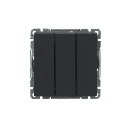 ABB Impressivo 10631UC-885 Kytkin mattamusta 3x1-napainen