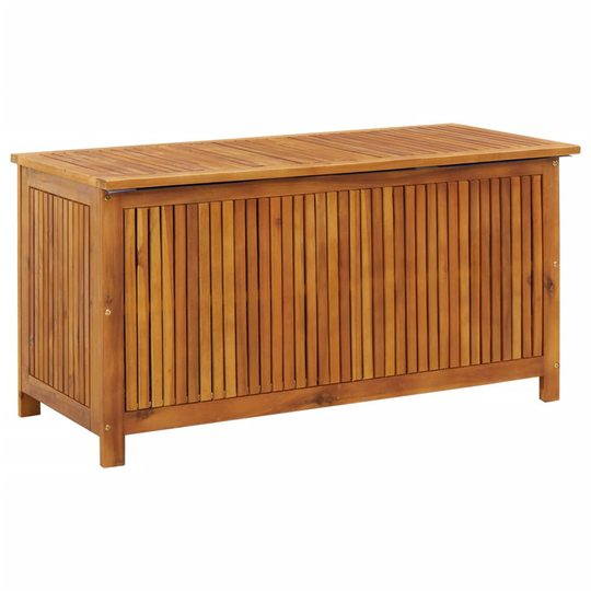 vidaXL Puutarhan varastolaatikko 113x50x58 cm täysi akasiapuu