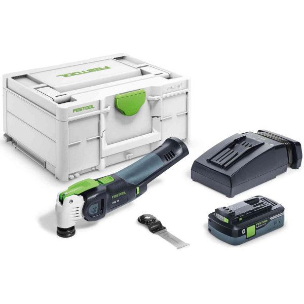 Festool OSC 18 HPC 4,0 EI-Plus VECTURO Monitoimityökalu sis. akun ja laturin
