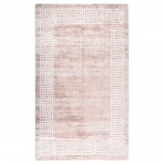 vidaXL Matto pestävä 120x180 cm beige liukumaton