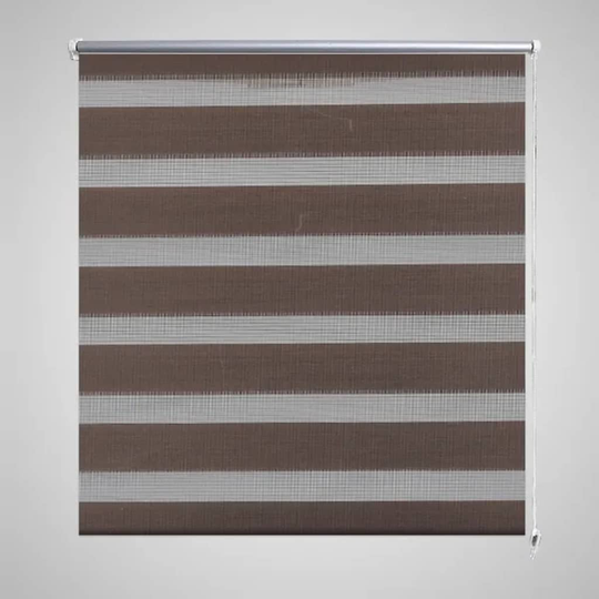 vidaXL Zebra rullakaihdin 80 x 175 cm kahvinruskea