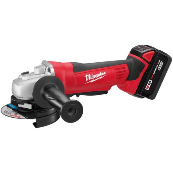 Milwaukee HD18 AG-115-402C Kulmahiomakone sis. akut ja laturin