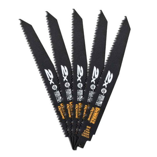 Dewalt DT2307L-QZ Puukkosahanterä 6 TPI, 5 kpl