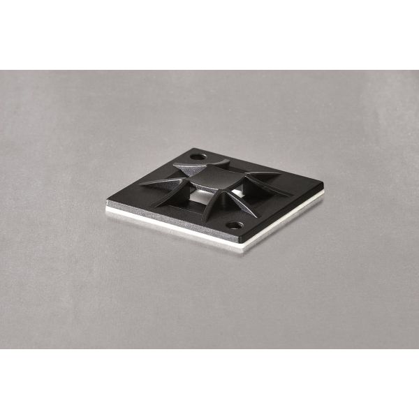 Hellermann Tyton Q-mount Ruuviankkuri 40 x 40 mm, 50 kpl/pakkaus Luonnonvärinen