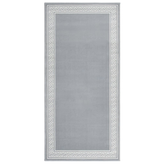 vidaXL Käytävämatto BCF harmaa kuviolla 80x150 cm