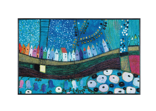 Matto STADT IN BLAU 50x75 cm