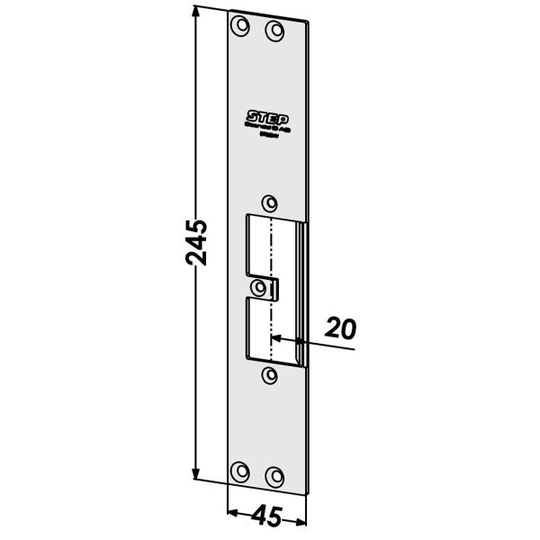 STEP ST9504V Tolppa malliin STEP 92 Preload, STEP 92 Release 45 mm, vasen
