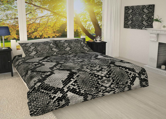 Päiväpeitto Käärmeen nahka 215x240 cm