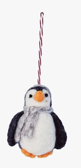 Pinguin joulukuusenkoriste moniväri/harmaa