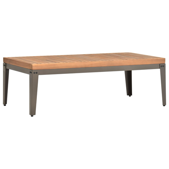 vidaXL Puutarhan sohvapöytä 110x55x36 cm täysi akaasiapuu