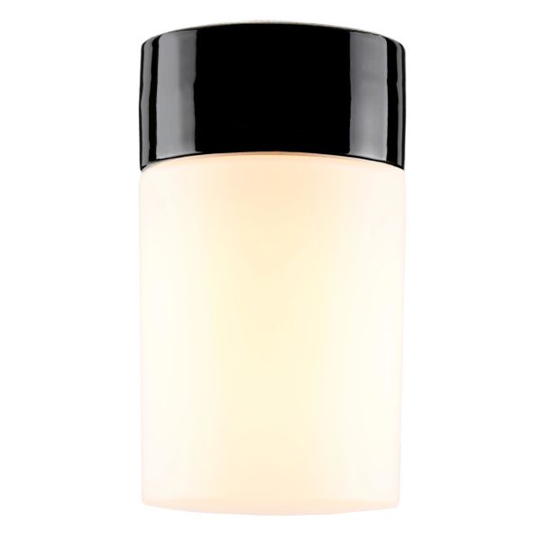 Ifö Electric Opus Kattovalaisin suora, E27, IP54, 100W, opaali Musta