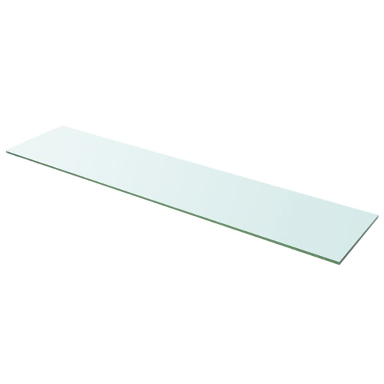 vidaXL Hyllypaneeli Kirkas Lasi 110x25 cm