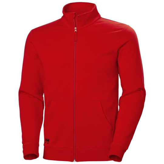 Helly Hansen Workwear Manchester Collegepaita punainen, vetoketju 4XL